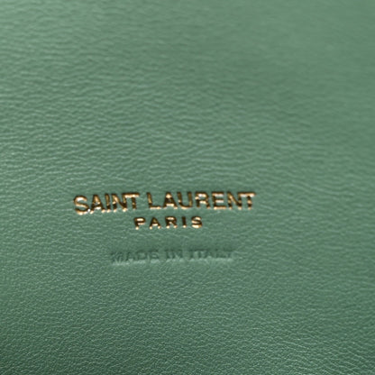 Shearling Quilted Monogram Loulou Puffer Pouch Clutch Iced Mint