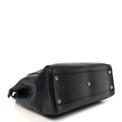 Vitello Morgan Shiny Nappa Medium Peekaboo Iconic Satchel Lavagna Lago