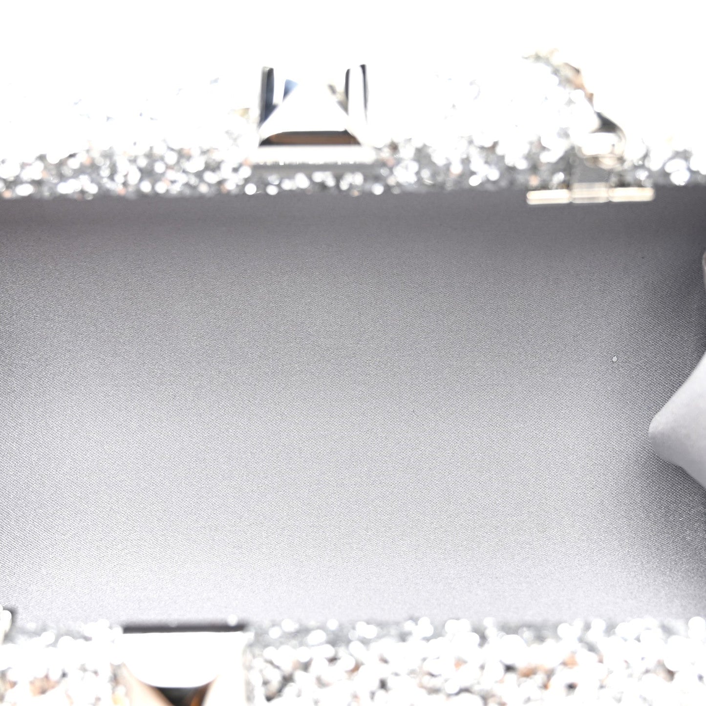 Glitter Celeste Clutch Silver