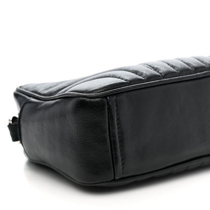 Soft Calfskin Diagramme Camera Bag Black