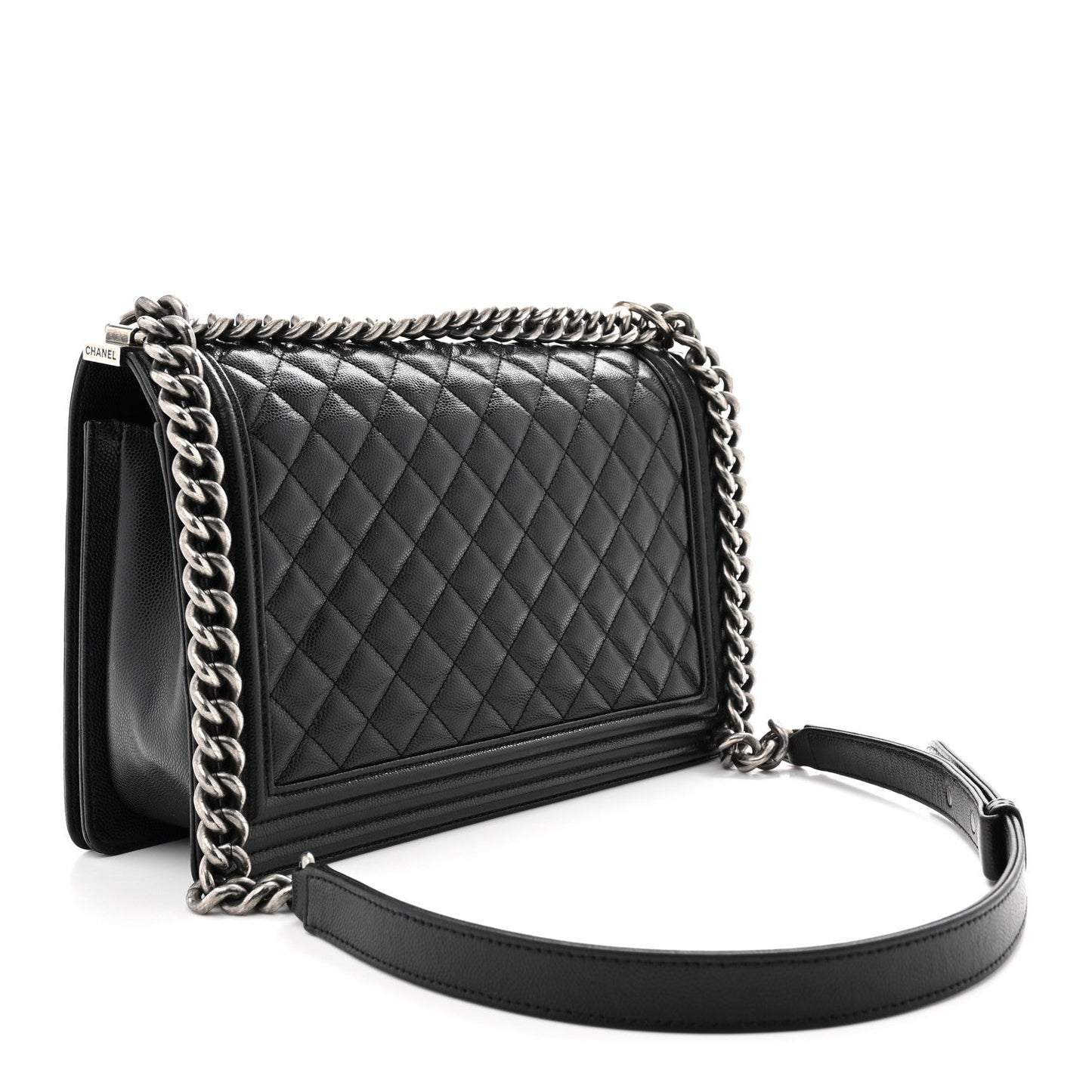 Caviar Quilted New Medium Boy Flap Black