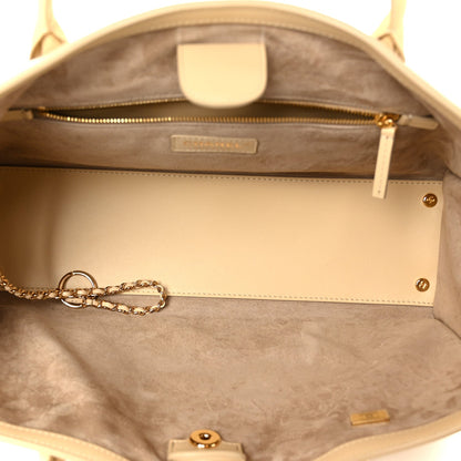 Calfskin Archetype Small Shopping Tote Beige