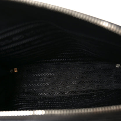 Saffiano Travel Medium Brique Crossbody Bag Black