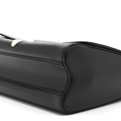 Epi Monogram Twist Shoulder Bag MM Black