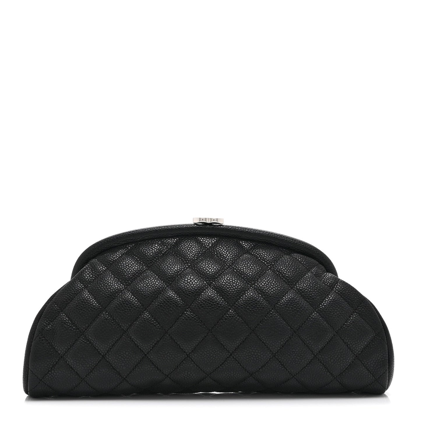 Caviar Quilted Timeless Clutch Black