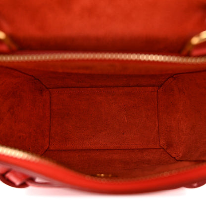 Grained Calfskin Nano Belt Bag Coral