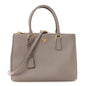 Saffiano Lux Large Galleria Double Zip Tote Argilla