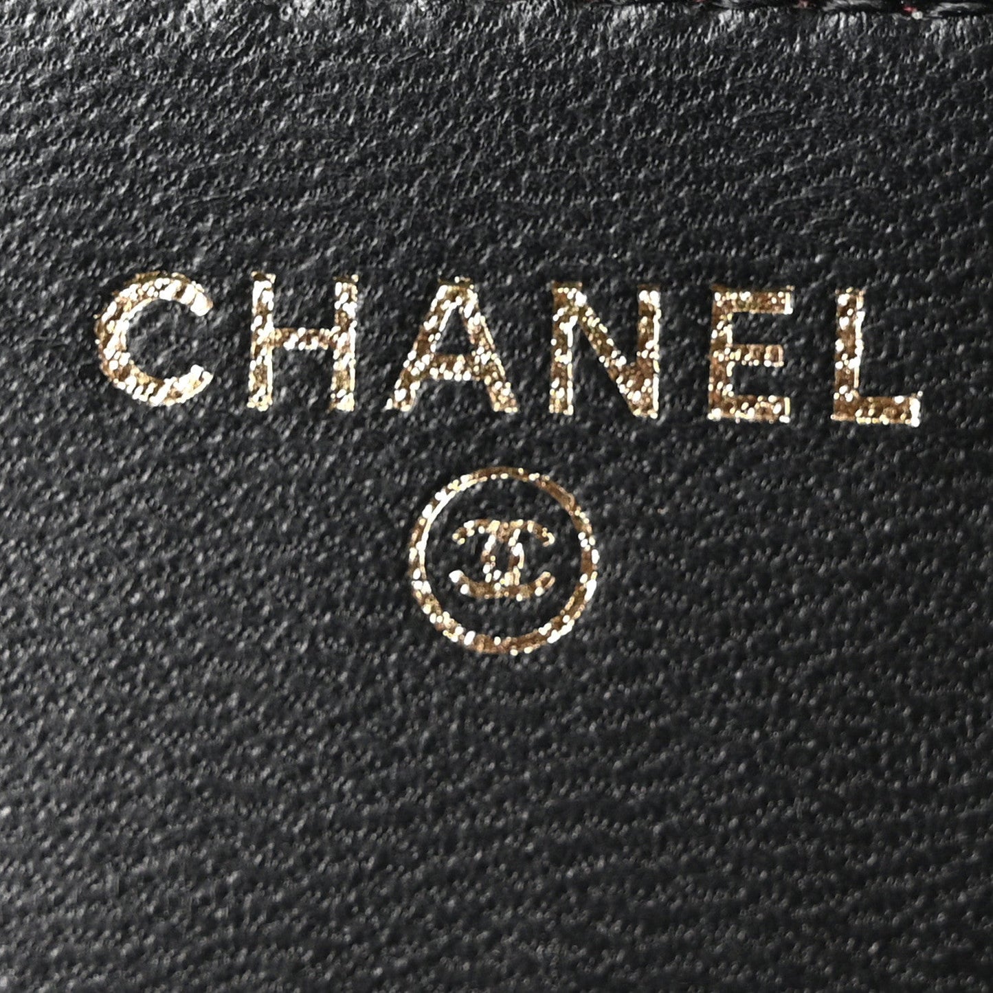Lambskin Quilted Trendy CC Wallet On Chain WOC Black