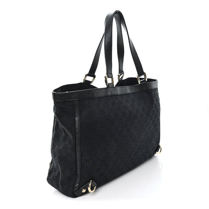 Monogram Large Abbey Tote Black