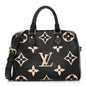 Empreinte Monogram Giant Speedy Bandouliere 25 Black Beige