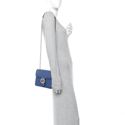 Dollar Calfskin Small Interlocking G Shoulder Bag Caspian