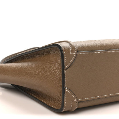 Drummed Calfskin Nano Luggage Souris