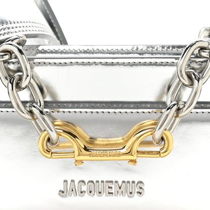 Metallic Calfskin Le Sac Ciuciu Silver