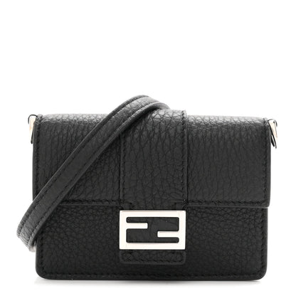 Cuoio Romano Micro Flat Baguette Black