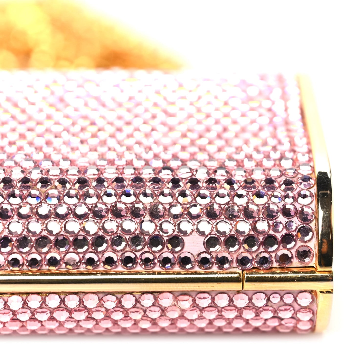 Swarovski Crystal Minaudiere Clutch Pink