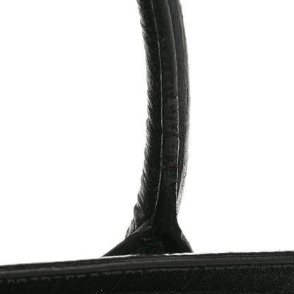 Calfskin Crocodile Embossed Baby Sac De Jour Black
