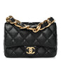 Lambskin Quilted Small Funky Town Flap Black