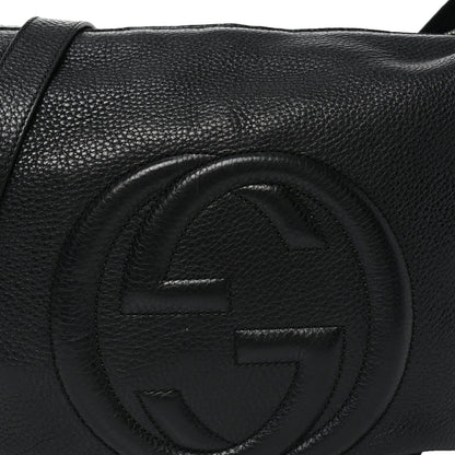 Pebbled Calfskin Medium Soho Hobo Black