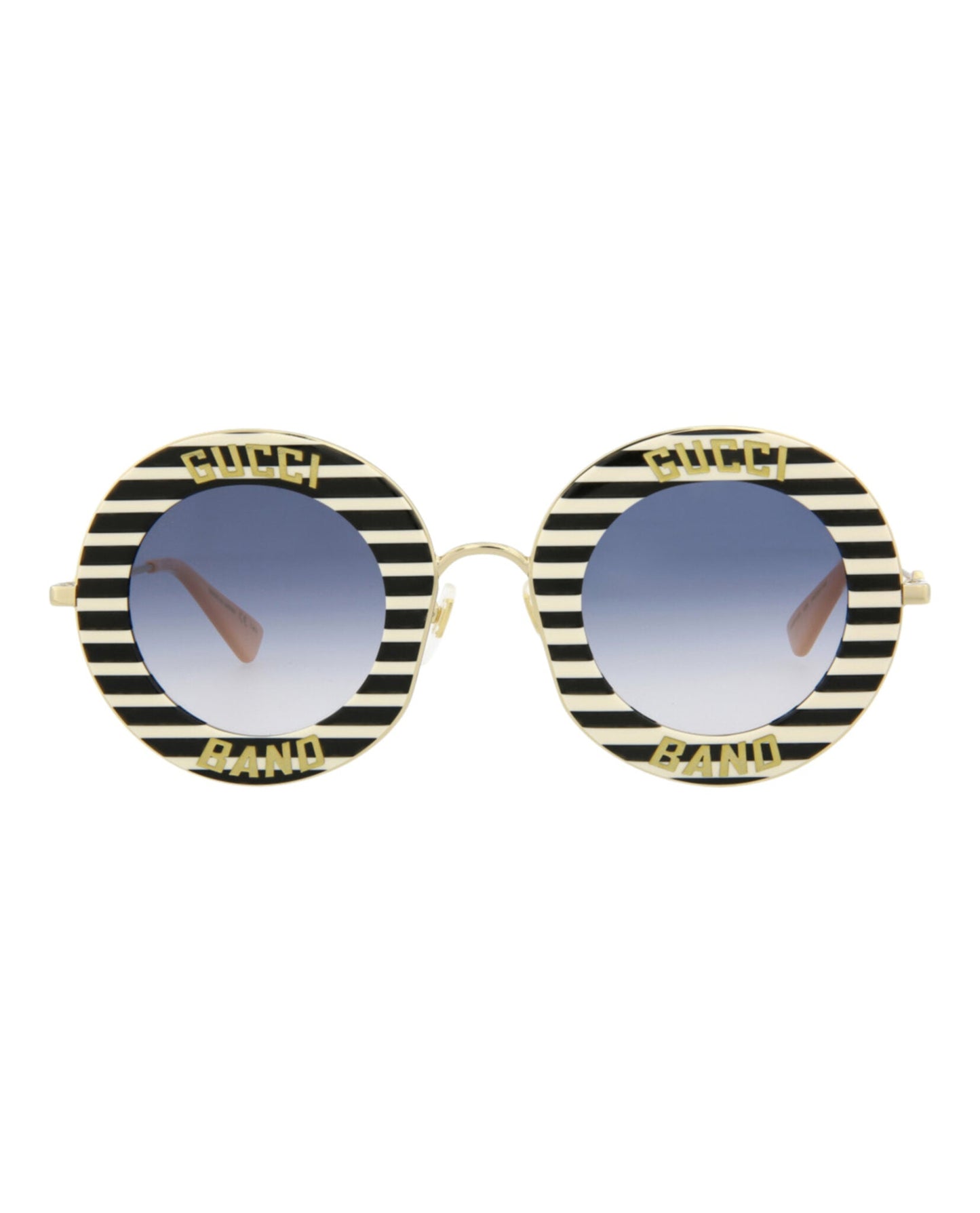 Gucci Womens Round/Oval Black Gold Blue Fashion Designer Eyewear