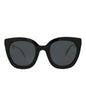 Gucci Womens Cat Eye Black Crystal Grey Fashion Designer Eyewear