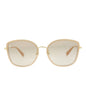 Gucci Womens Square/Rectangle Nude Gold Pink Fashion Designer Eyewear