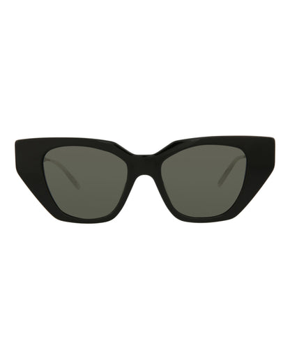 Gucci Womens Cat Eye Black Silver Grey Fashion Designer Eyewear