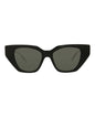 Gucci Womens Cat Eye Black Silver Grey Fashion Designer Eyewear
