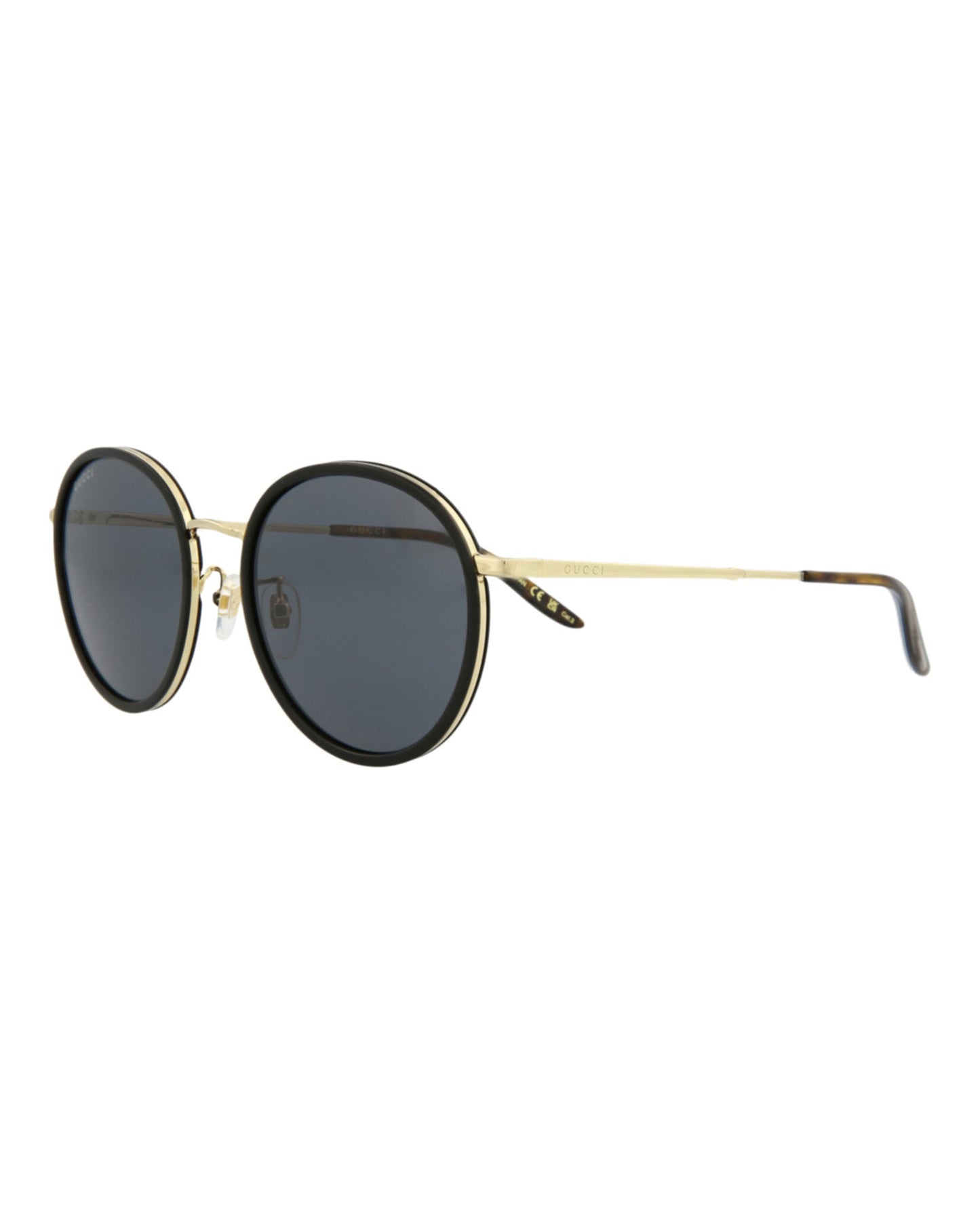 Gucci Mens Round/Oval Black Gold Grey Fashion Designer Eyewear
