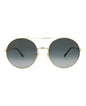 Gucci Womens Round/Oval Gold Gold Grey Fashion Designer Eyewear