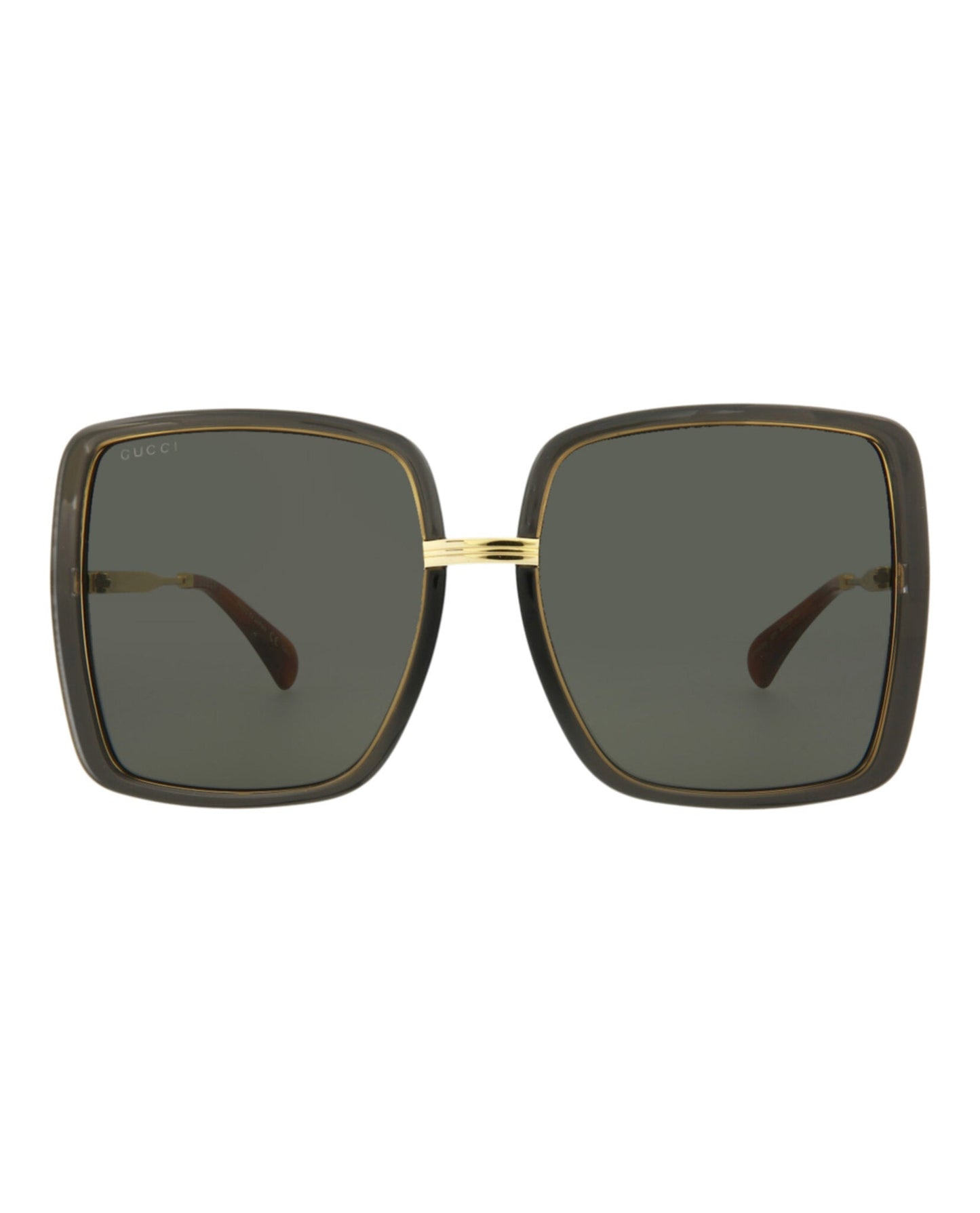 Gucci Womens  Grey Gold Grey Fashion Designer Eyewear