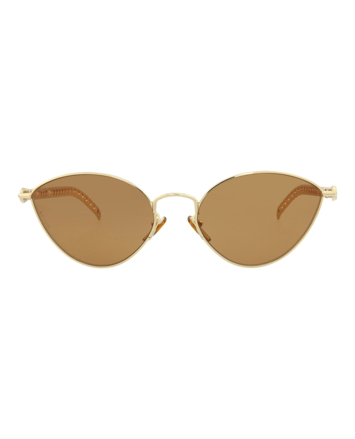 Gucci Womens Cat Eye Gold Gold Brown Fashion Designer Eyewear