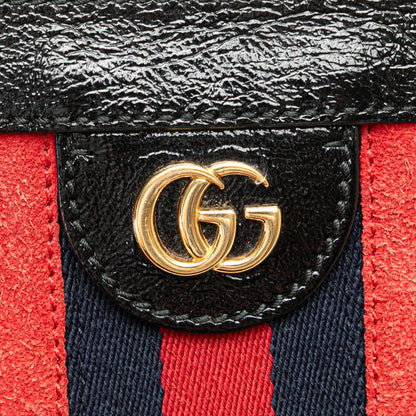Gucci Ophidia Leather Suede Shoulder Bag