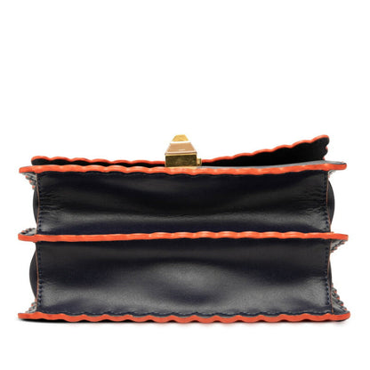 Fendi Kan I Leather Shoulder Bag