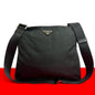 Prada Saffiano Leather Tessuto Nylon Shoulder Bag