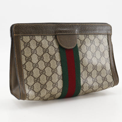 Gucci GG Plus Leather Clutch Bag
