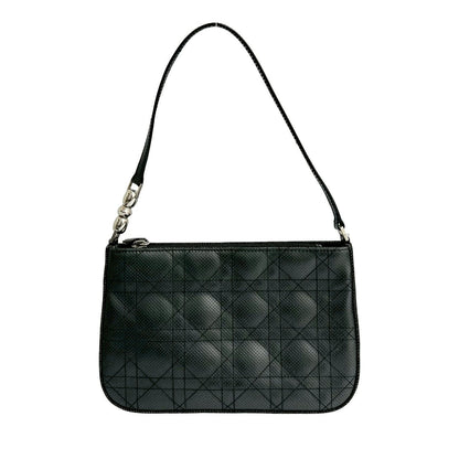 Christian Dior Cannage Stitch Leather Shoulder Bag