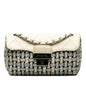 Chanel Wild Stitch Tweed Wool Leather Shoulder Bag