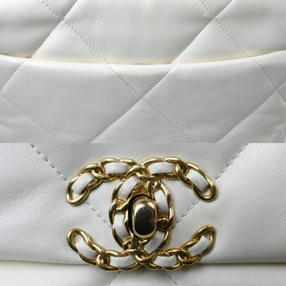 Chanel 19 Chain Shoulder Bag White