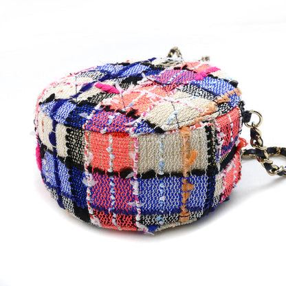 Chanel Round Mini Classic Tweed Shoulder Bag