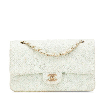 Chanel Coco Mark Matelasse 25 Tweed Leather Shoulder Bag