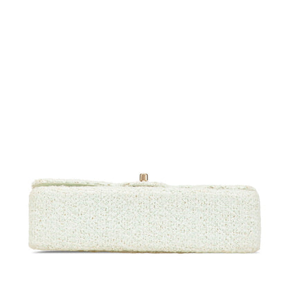 Chanel Coco Mark Matelasse 25 Tweed Leather Shoulder Bag