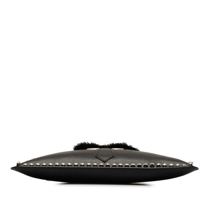 Fendi Karl Lagerfeld Leather Clutch Bag