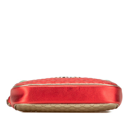 Gucci Laminated Quilting Leather Clutch Bag