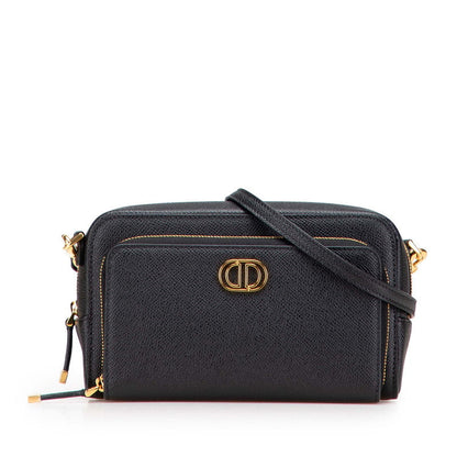 Dior Caro Double Pouch Calfskin 2way Shoulder Bag