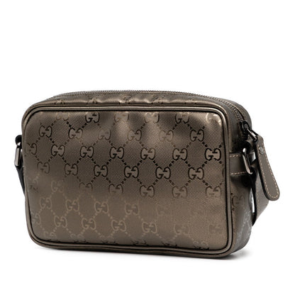 Gucci GG Imprime Nylon Leather Shoulder Bag