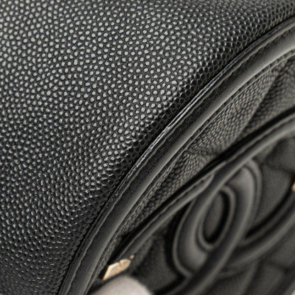 Chanel Coco Mark CC Filigree Matelasse Caviar Shoulder Bag