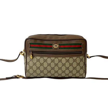 Gucci Old Gucci GG Logo PVC Leather Shoulder Bag