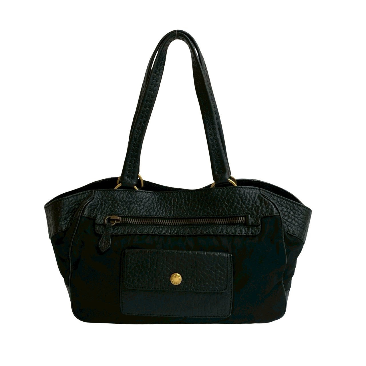 Prada Leather Nylon Shoulder Bag