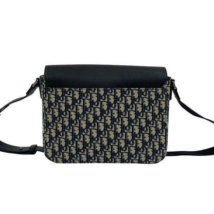 Christian Dior Saddle Oblique Canvas Leather Shoulder Bag