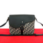 Christian Dior Saddle Oblique Canvas Leather Shoulder Bag